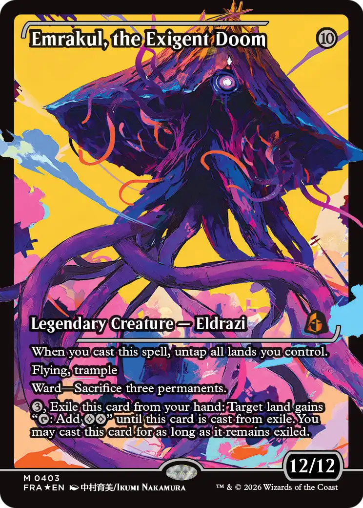 Emrakul, the Exigent Doom (Showcase) [Reality Fracture] | Exor Games Dartmouth