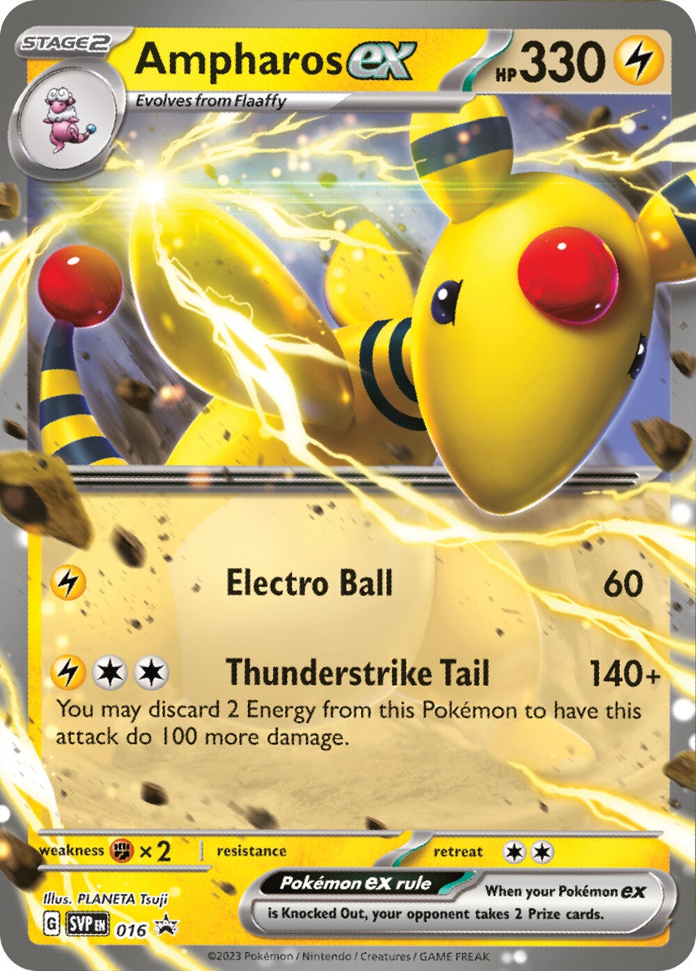 Ampharos ex (016) [Scarlet & Violet: Black Star Promos] | Exor Games Dartmouth