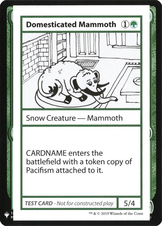 Domesticated Mammoth [Mystery Booster Playtest Cards] | Exor Games Dartmouth