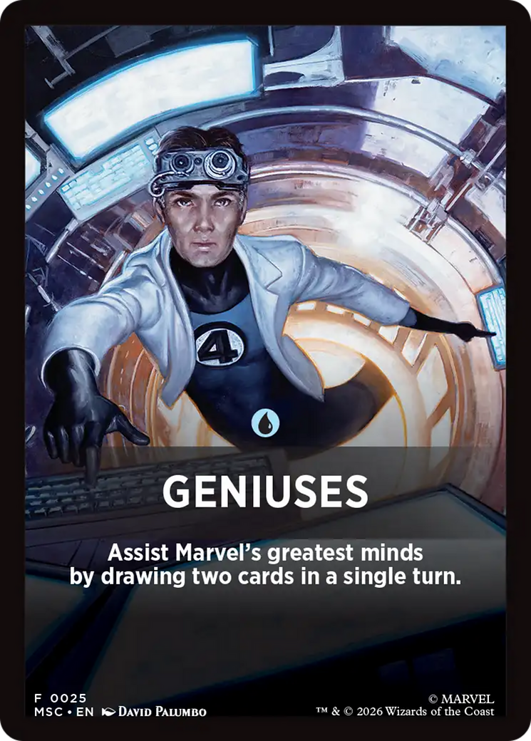 Geniuses Theme Card [Marvel Super Heroes Commander] | Exor Games Dartmouth