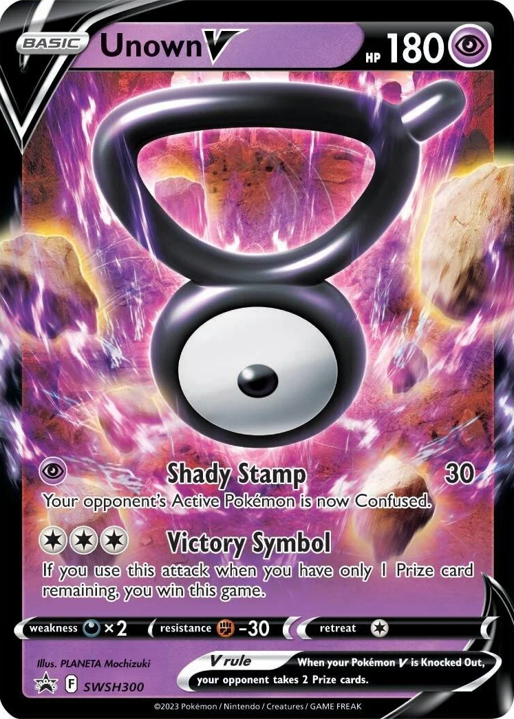 Unown V (SWSH300) [Sword & Shield: Black Star Promos] | Exor Games Dartmouth