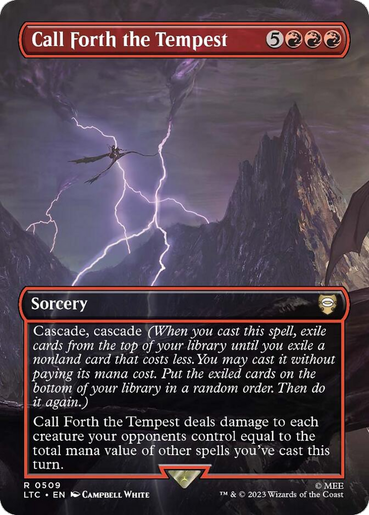 Call Forth the Tempest (Borderless) [The Lord of the Rings: Tales of Middle-Earth Commander] | Exor Games Dartmouth