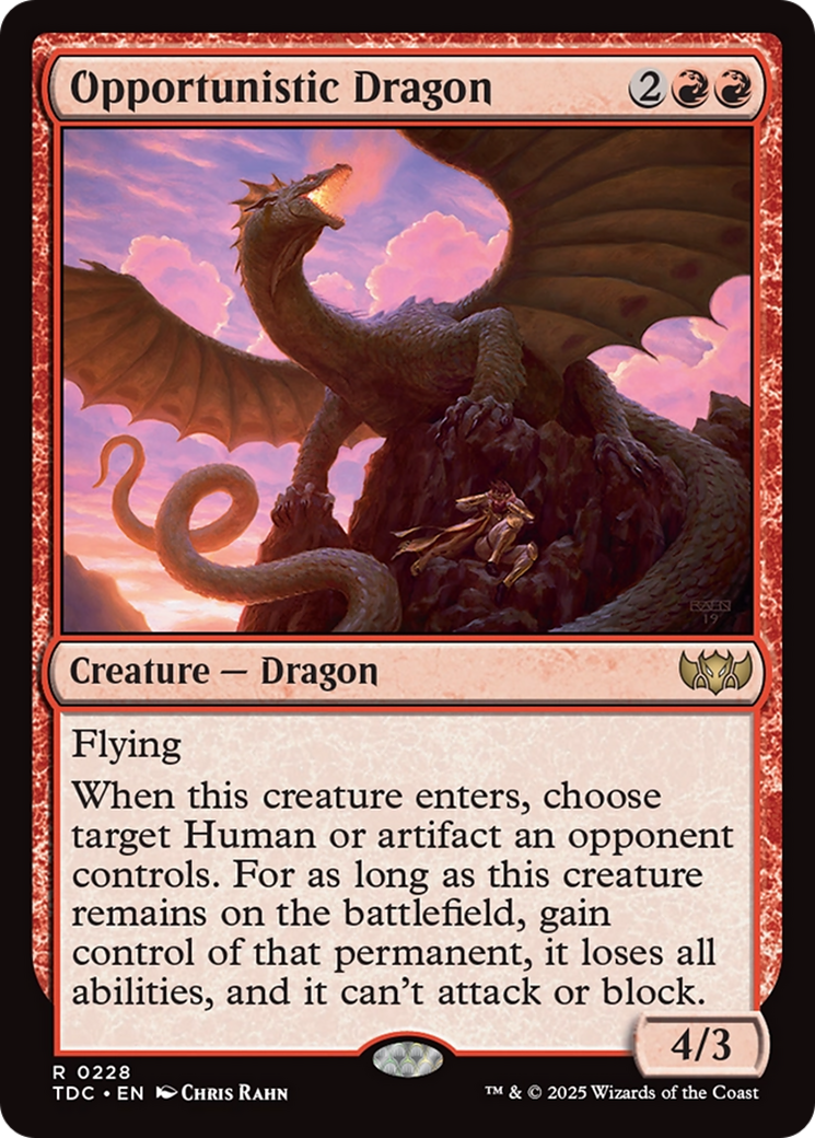 Opportunistic Dragon [Tarkir: Dragonstorm Commander] | Exor Games Dartmouth