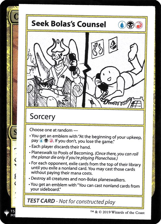 Seek Bolas's Counsel [Mystery Booster Playtest Cards] | Exor Games Dartmouth