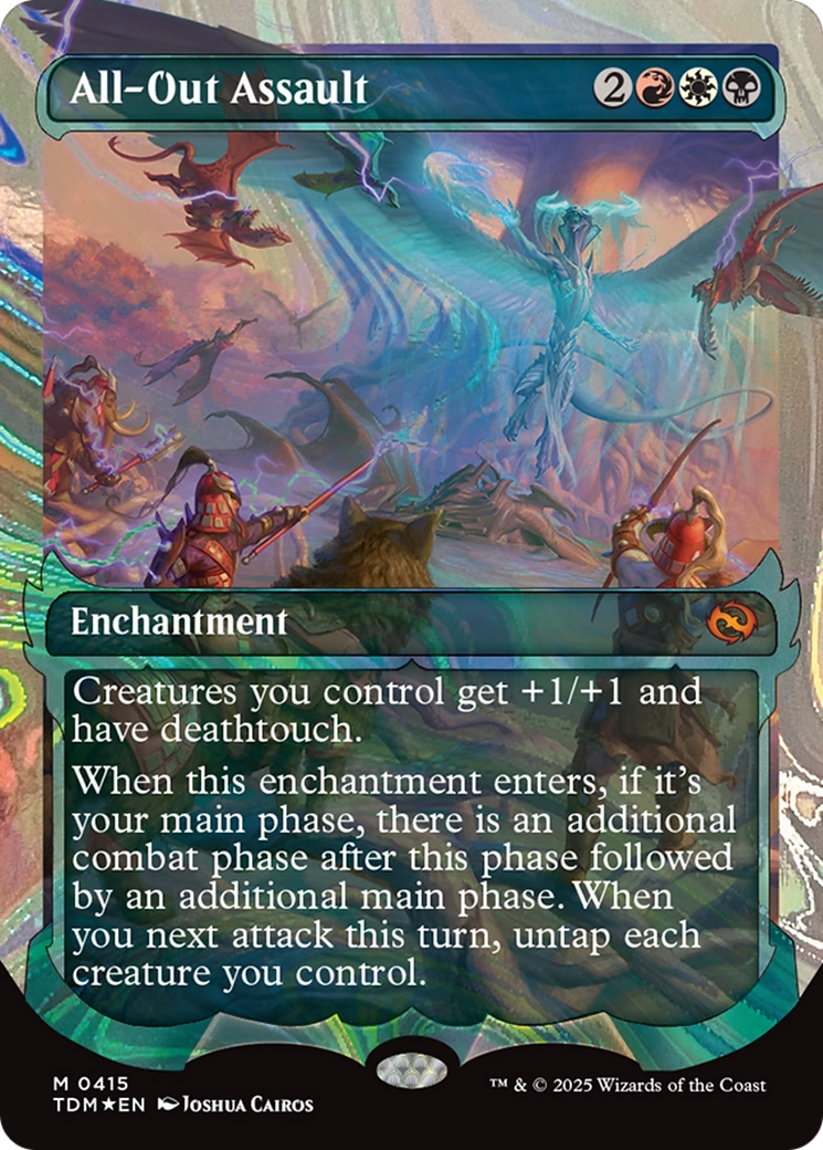 All-Out Assault (Showcase) (Halo Foil) [Tarkir: Dragonstorm] | Exor Games Dartmouth
