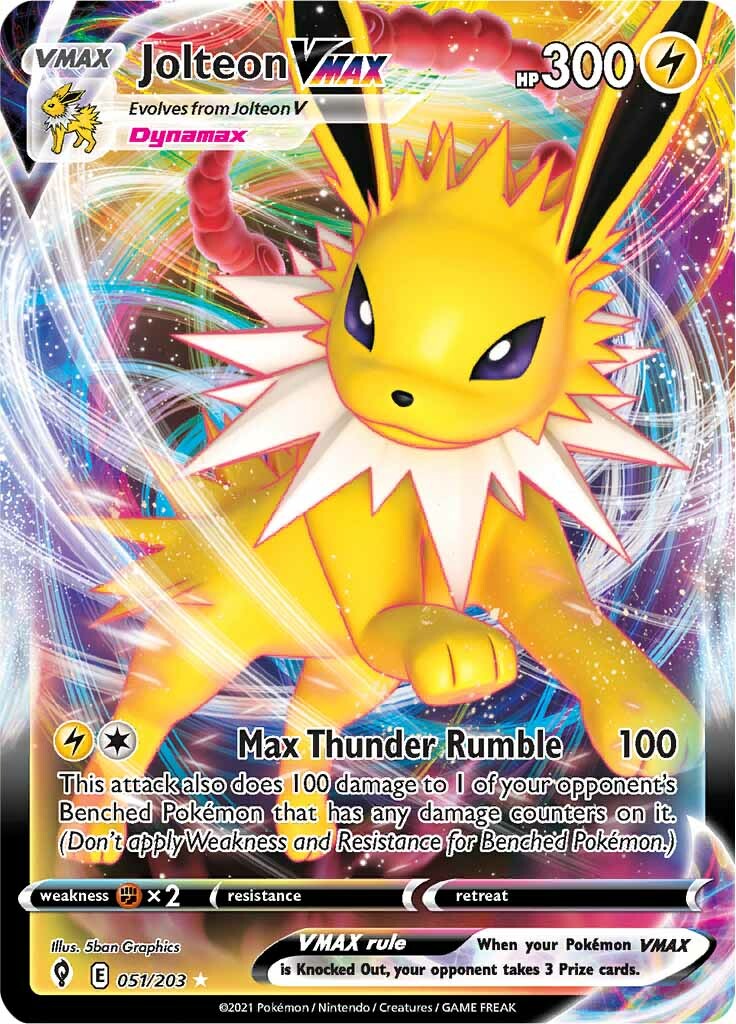 Jolteon VMAX (051/203) [Sword & Shield: Evolving Skies] | Exor Games Dartmouth