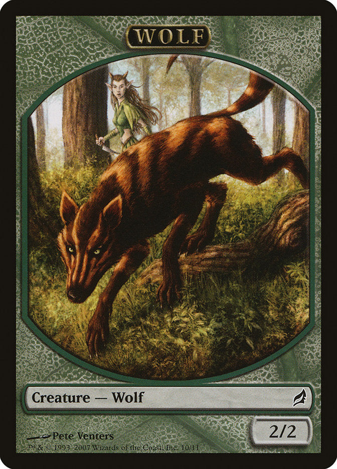 Wolf Token [Lorwyn Tokens] | Exor Games Dartmouth