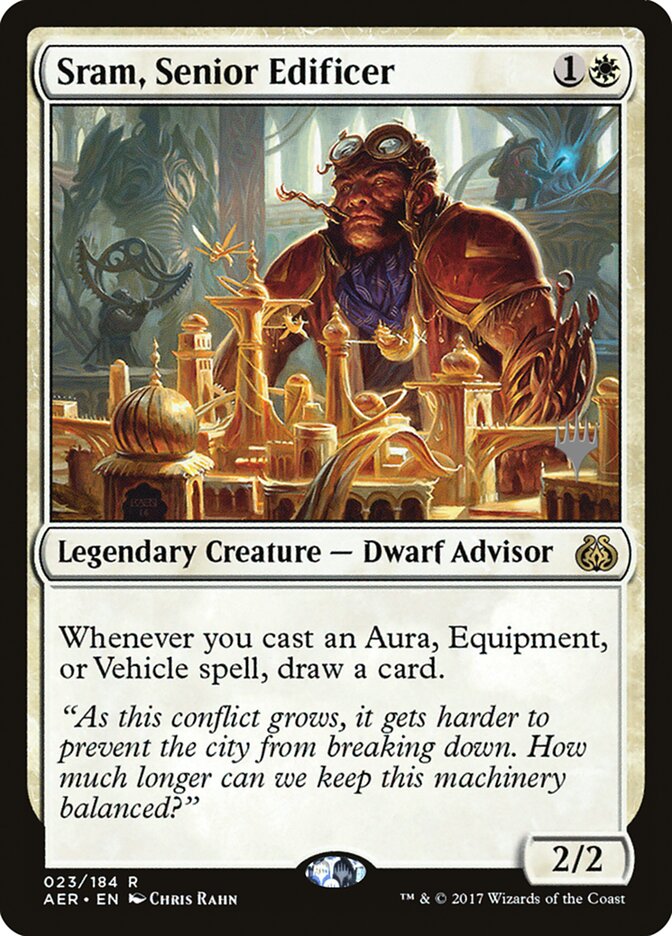 Sram, Senior Edificer [Aether Revolt Promos] | Exor Games Dartmouth