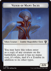 Angel of Sanctions // Vizier of Many Faces Double-Sided Token [Aetherdrift Commander] | Exor Games Dartmouth