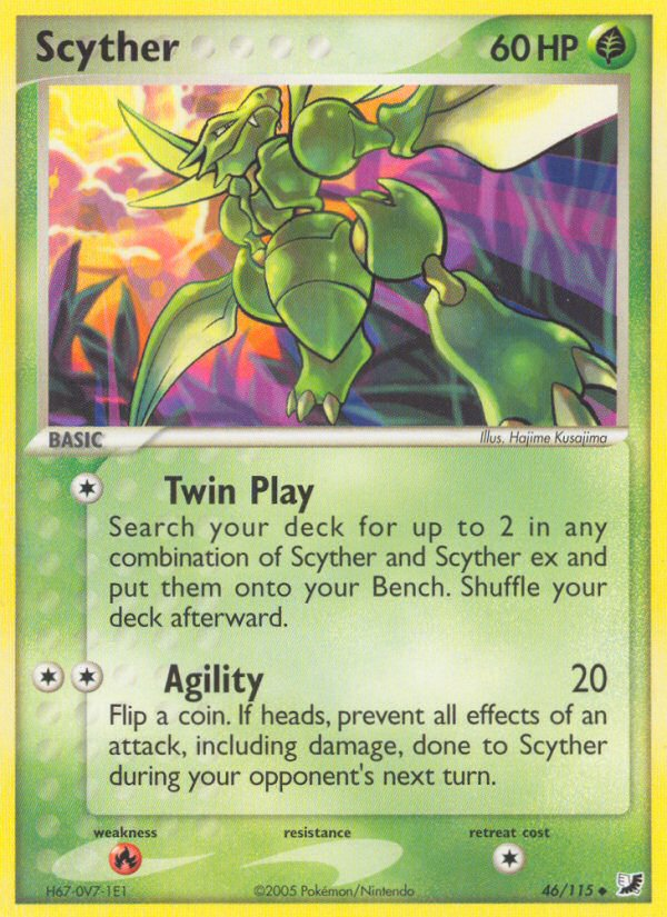 Scyther (46/115) [EX: Unseen Forces] | Exor Games Dartmouth