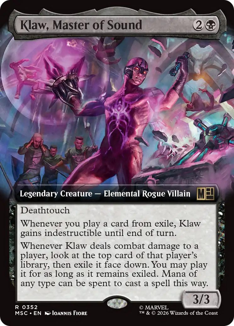 Klaw, Master of Sound (Extended Art) [Marvel Super Heroes Commander] | Exor Games Dartmouth