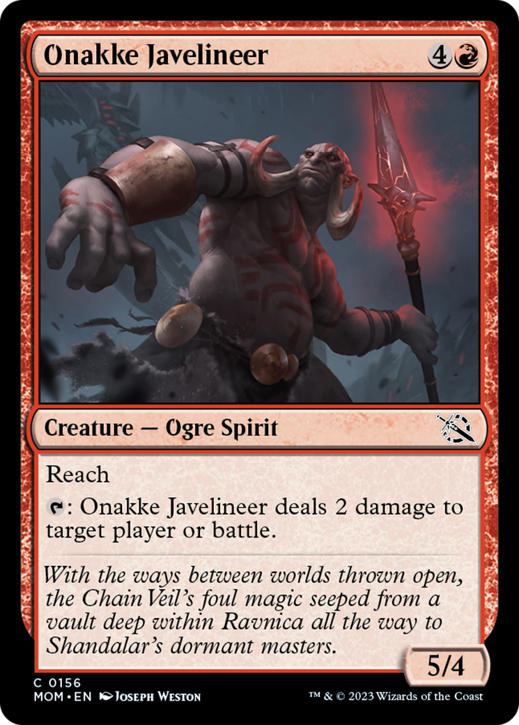 Onakke Javelineer [March of the Machine] | Exor Games Dartmouth