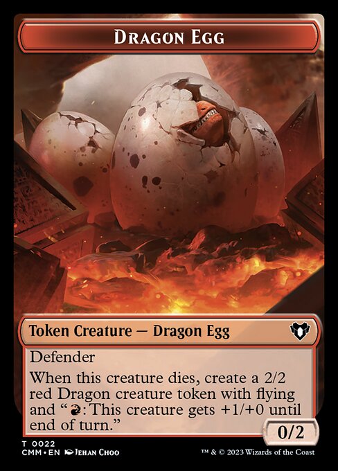 City's Blessing // Dragon Egg Double-Sided Token [Commander Masters Tokens] | Exor Games Dartmouth