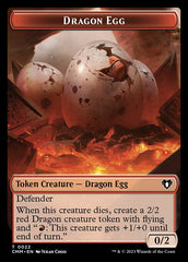 Treasure // Dragon Egg Double-Sided Token [Commander Masters Tokens] | Exor Games Dartmouth