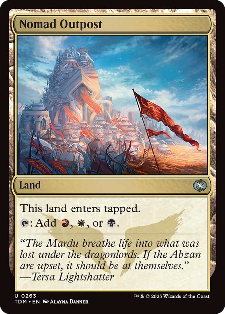 Nomad Outpost [Tarkir: Dragonstorm] | Exor Games Dartmouth