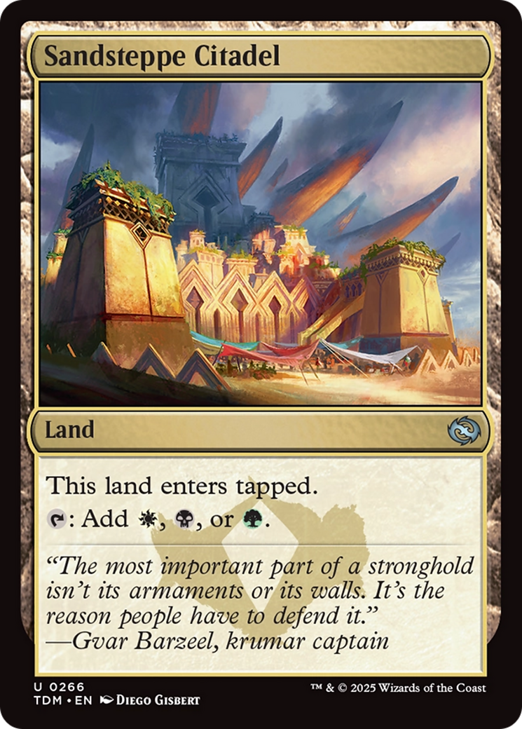 Sandsteppe Citadel [Tarkir: Dragonstorm] | Exor Games Dartmouth