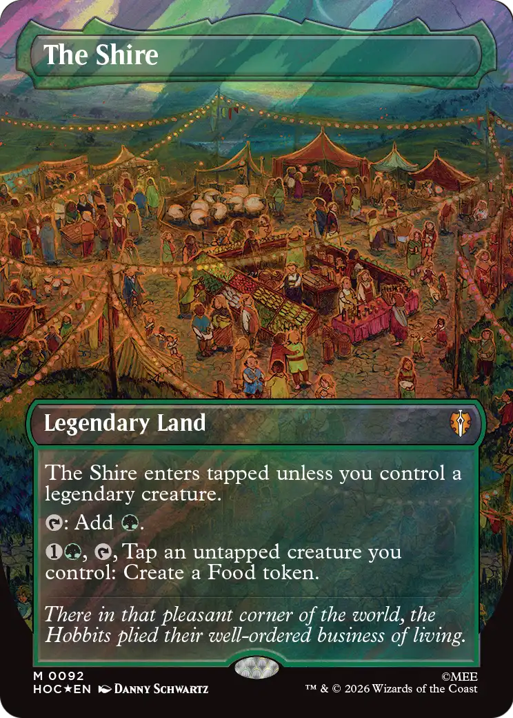 The Shire (Borderless) (Surge Foil) [The Hobbit: Eternal-Legal] | Exor Games Dartmouth