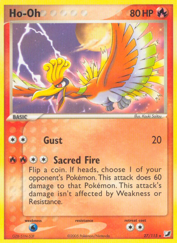 Ho-Oh (27/115) [EX: Unseen Forces] | Exor Games Dartmouth