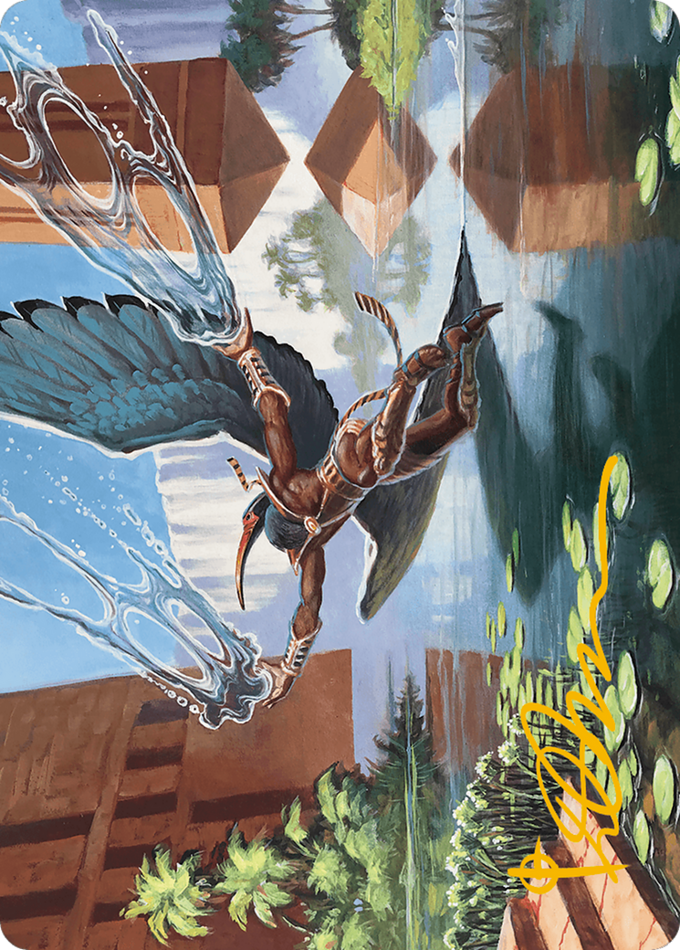 Nadu, Winged Wisdom Art Card (Gold-Stamped Signature) [Modern Horizons 3 Art Series] | Exor Games Dartmouth