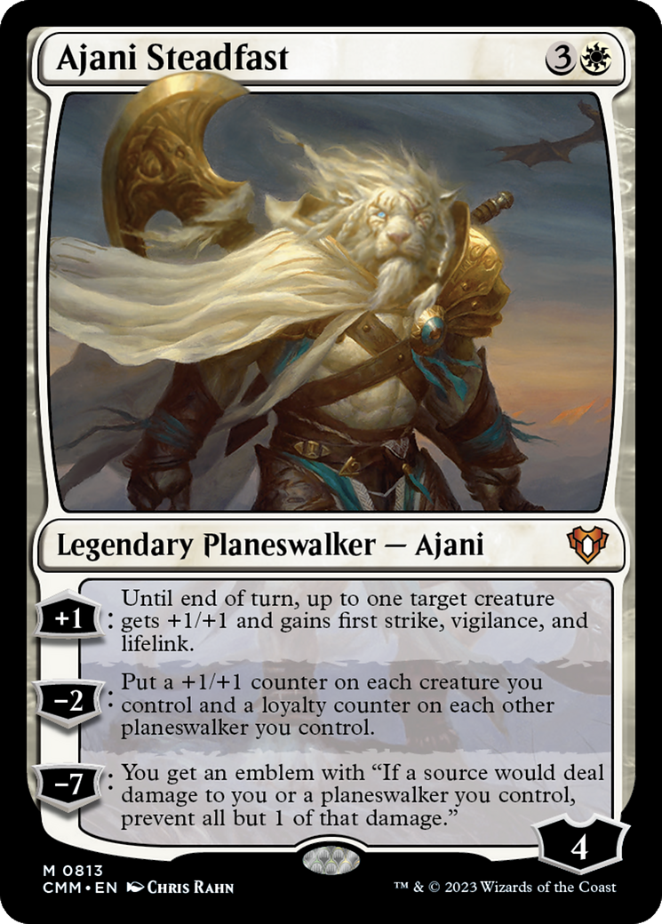 Ajani Steadfast [Commander Masters] | Exor Games Dartmouth