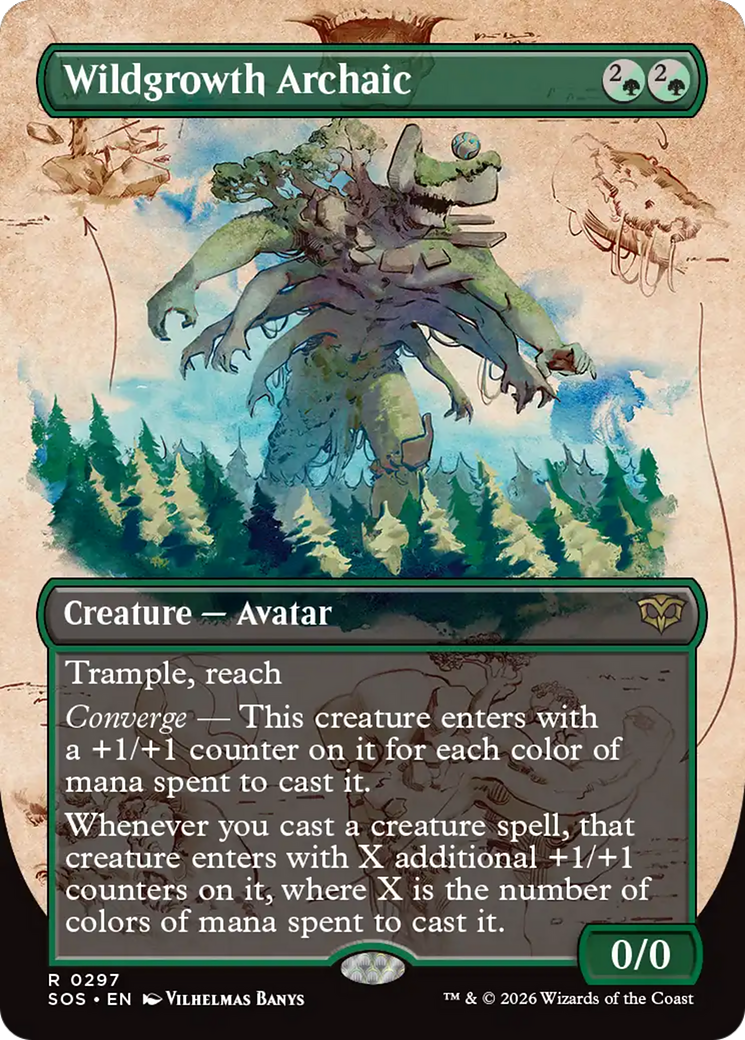 Wildgrowth Archaic (Borderless) [Secrets of Strixhaven] | Exor Games Dartmouth
