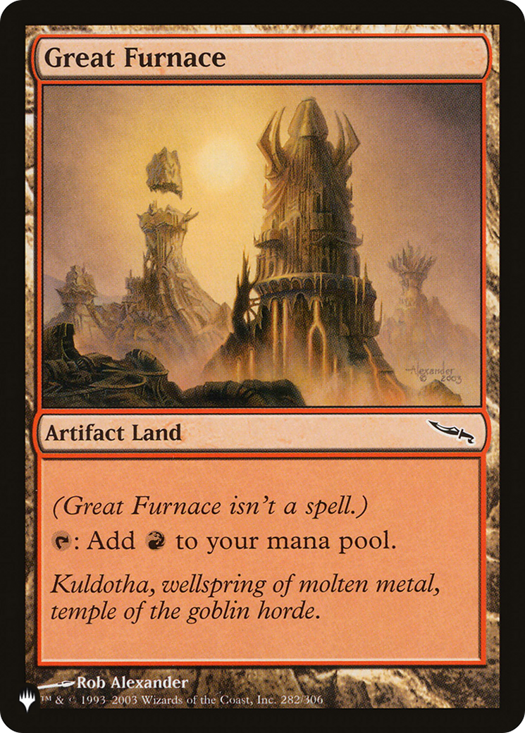 Great Furnace (MRD) [The List] | Exor Games Dartmouth