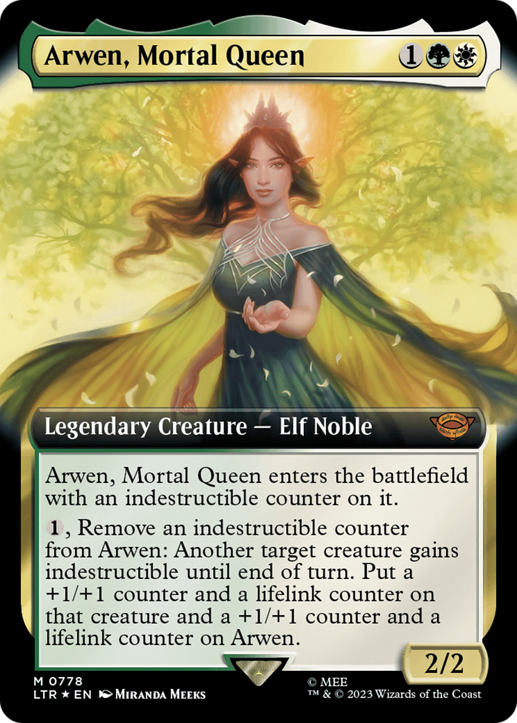 Arwen, Mortal Queen (Extended Art) (Surge Foil) [The Lord of the Rings: Tales of Middle-Earth] | Exor Games Dartmouth