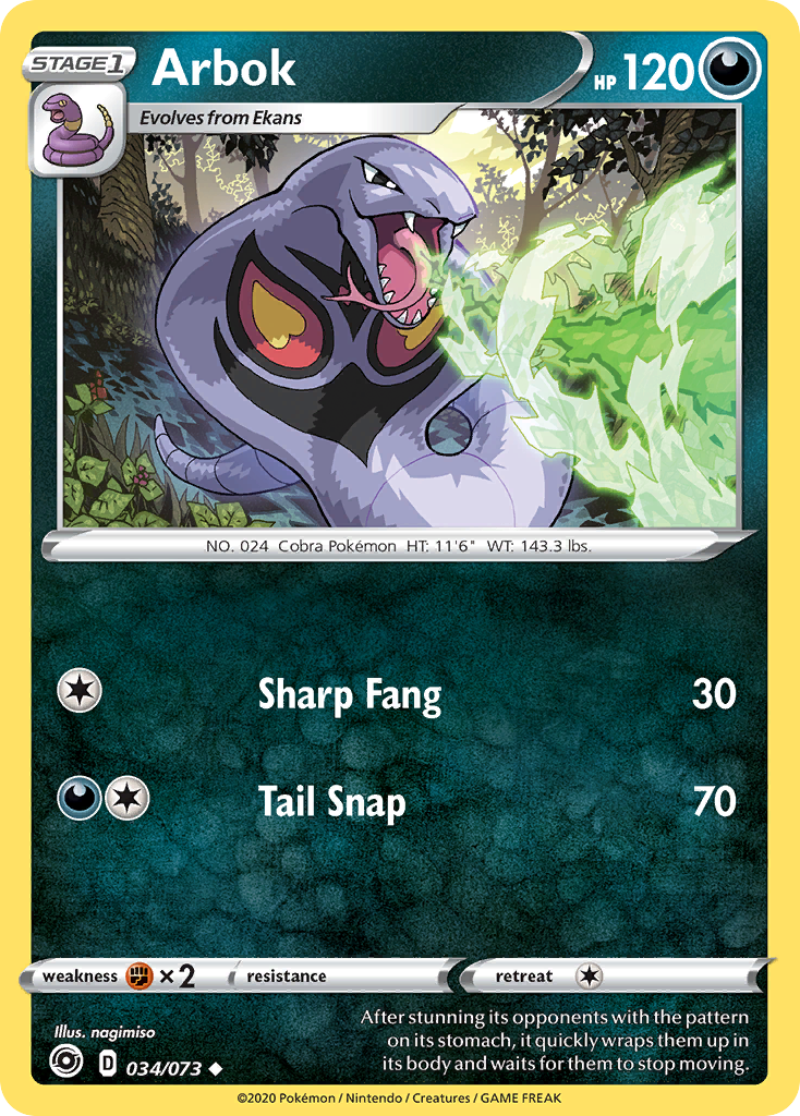 Arbok (034/073) [Sword & Shield: Champion's Path] | Exor Games Dartmouth