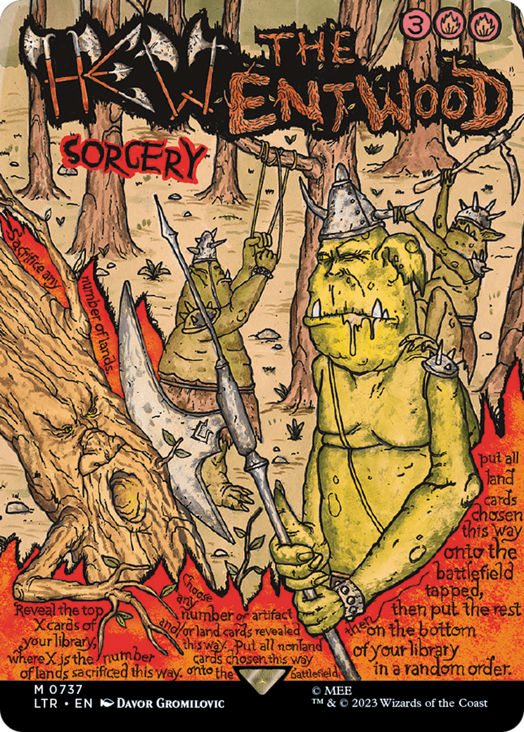 Hew the Entwood (Borderless Poster) [The Lord of the Rings: Tales of Middle-Earth] | Exor Games Dartmouth