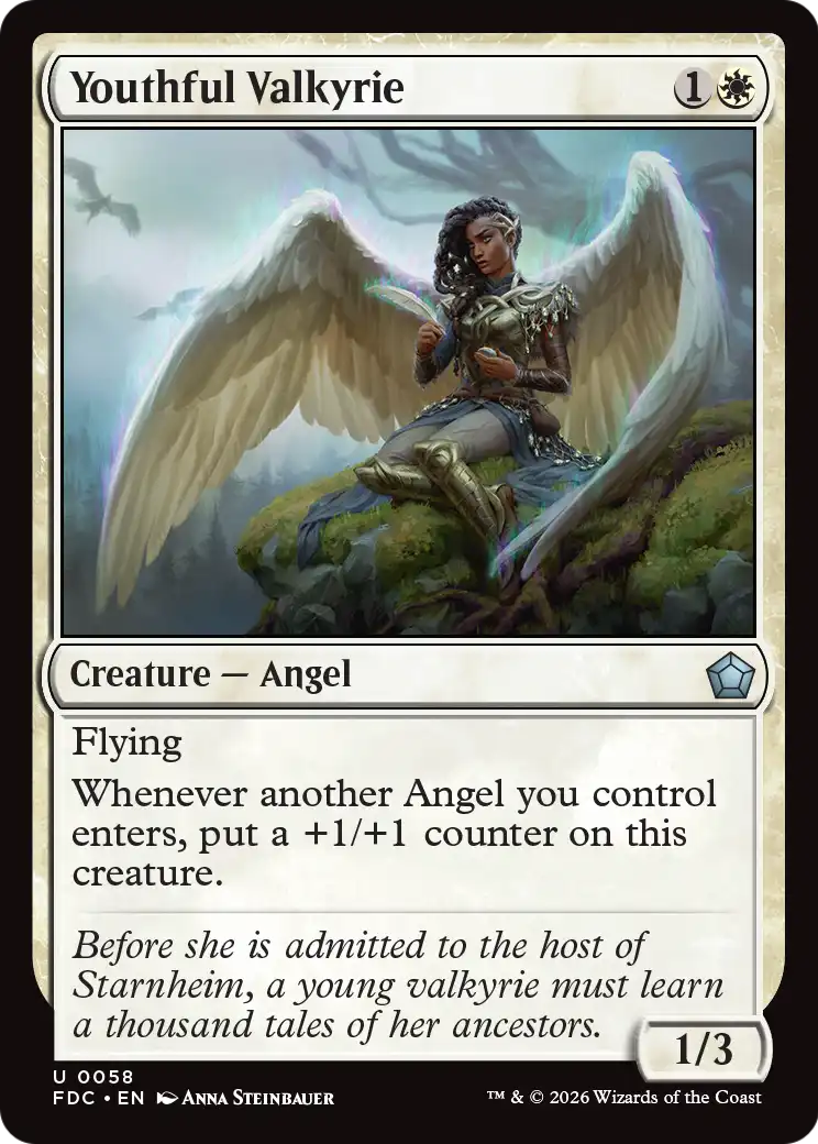 Youthful Valkyrie [Foundations Commander] | Exor Games Dartmouth