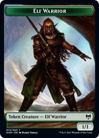 Elf Warrior // Zombie Berserker Double-Sided Token [Kaldheim Tokens] | Exor Games Dartmouth