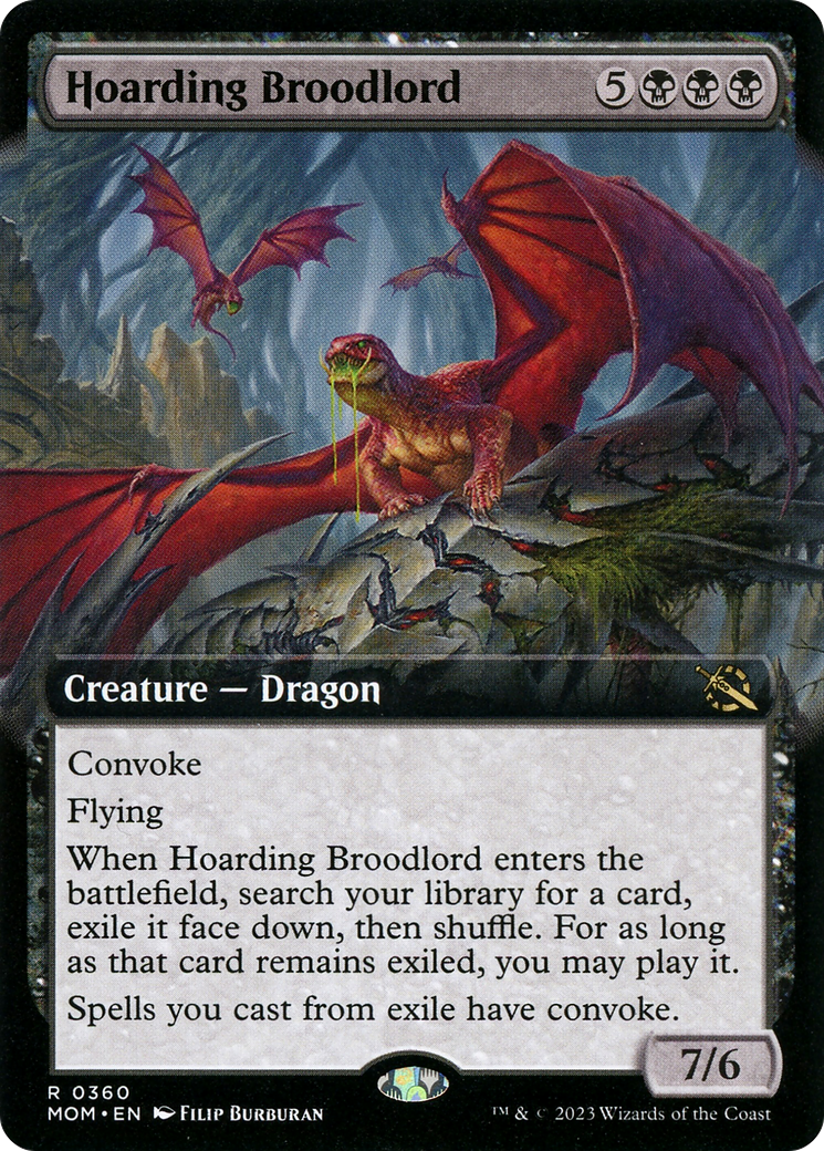 Hoarding Broodlord (Extended Art) [March of the Machine] | Exor Games Dartmouth