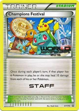 Champions Festival 2016 Staff (XY176) [XY: Black Star Promos] | Exor Games Dartmouth