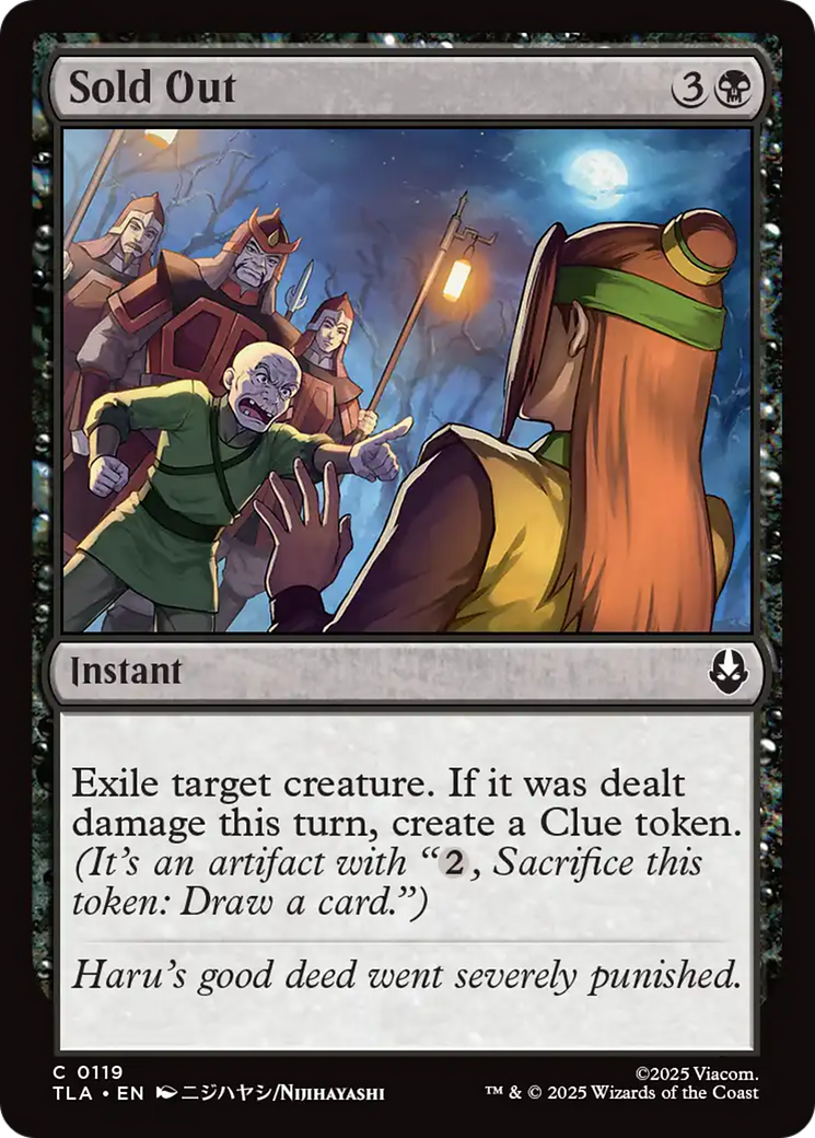 Sold Out [Avatar: The Last Airbender] | Exor Games Dartmouth