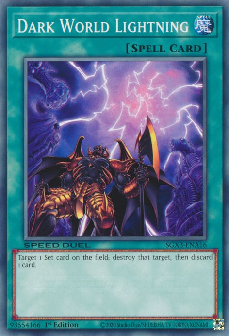 Dark World Lightning [SGX3-ENA16] Common | Exor Games Dartmouth