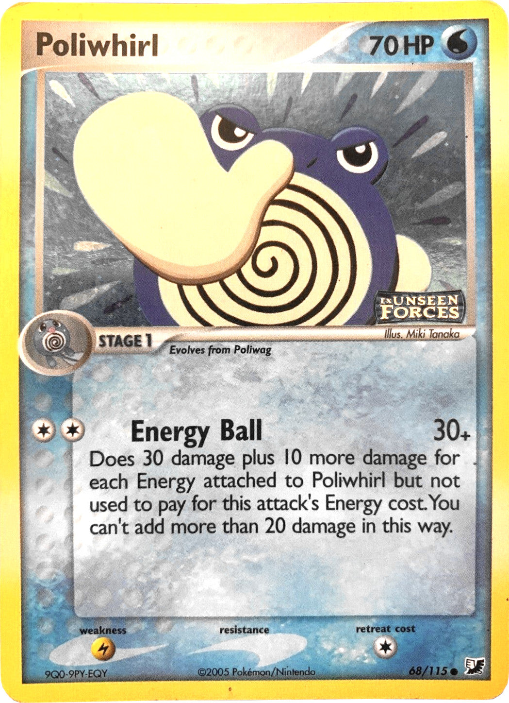 Poliwhirl (68/115) (Stamped) [EX: Unseen Forces] | Exor Games Dartmouth