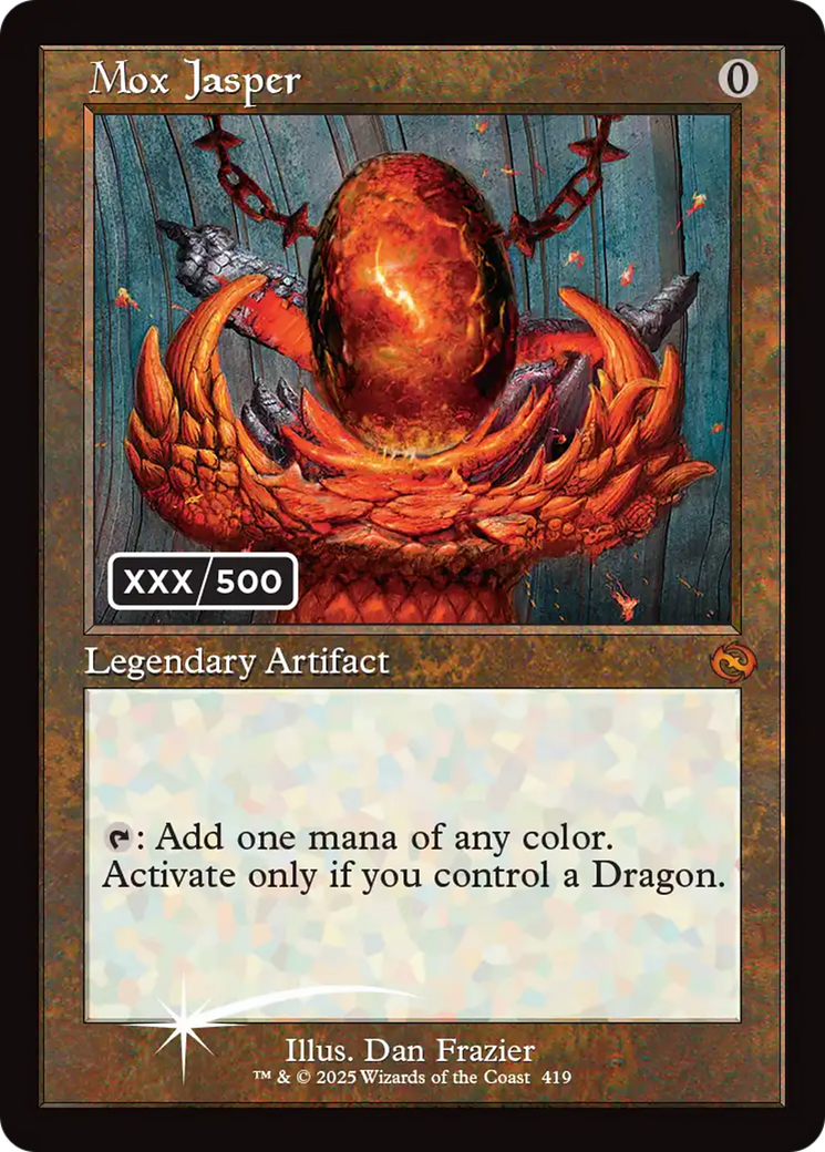 Mox Jasper (Serial Numbered) [Tarkir: Dragonstorm] | Exor Games Dartmouth