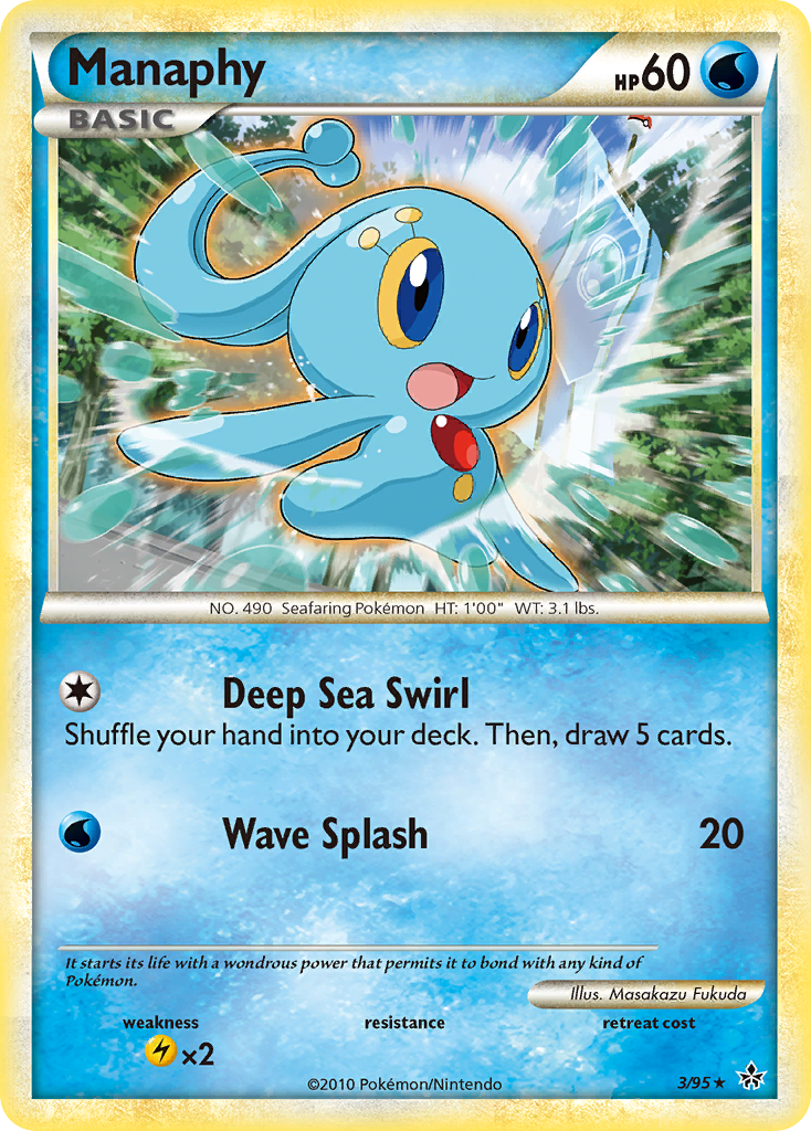 Manaphy (3/95) [HeartGold & SoulSilver: Unleashed] | Exor Games Dartmouth