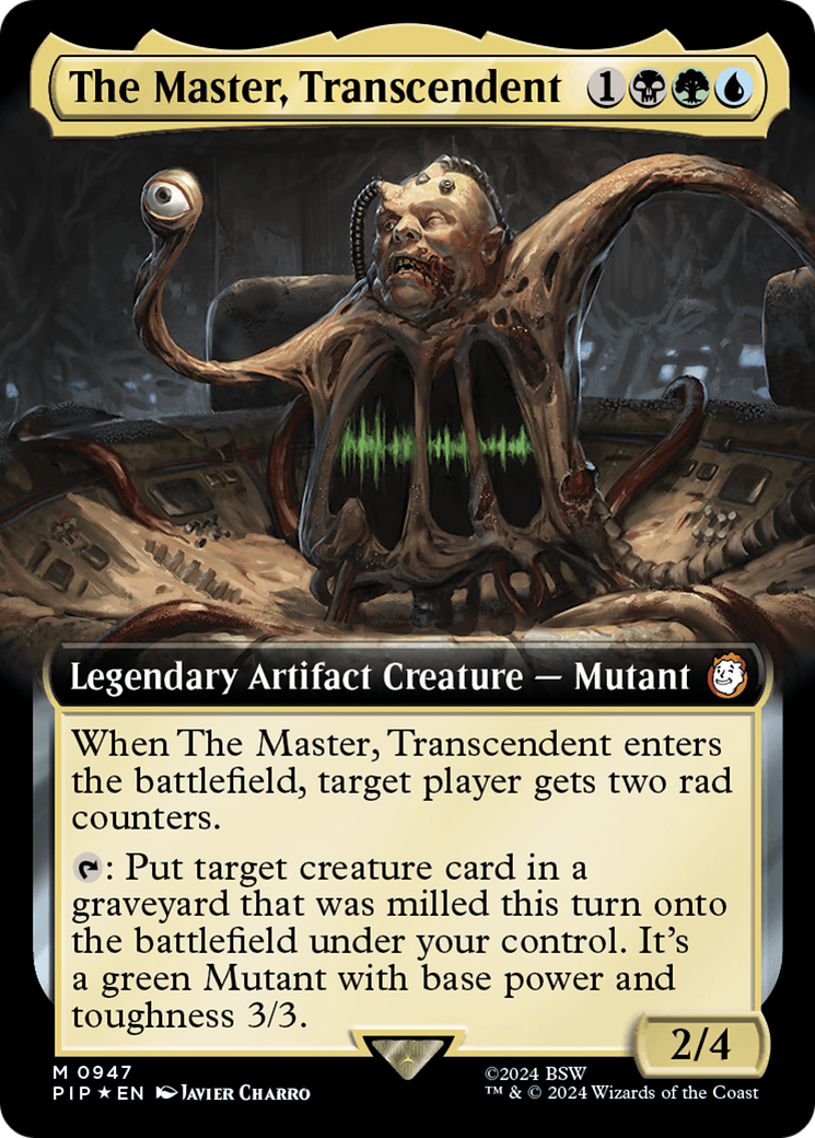 The Master, Transcendent (Extended Art) (Surge Foil) [Fallout] | Exor Games Dartmouth