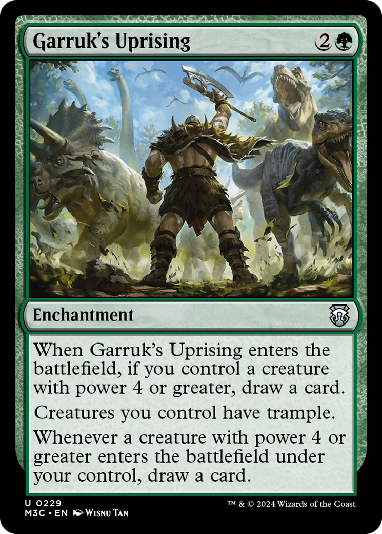 Garruk's Uprising (Ripple Foil) [Modern Horizons 3 Commander] | Exor Games Dartmouth