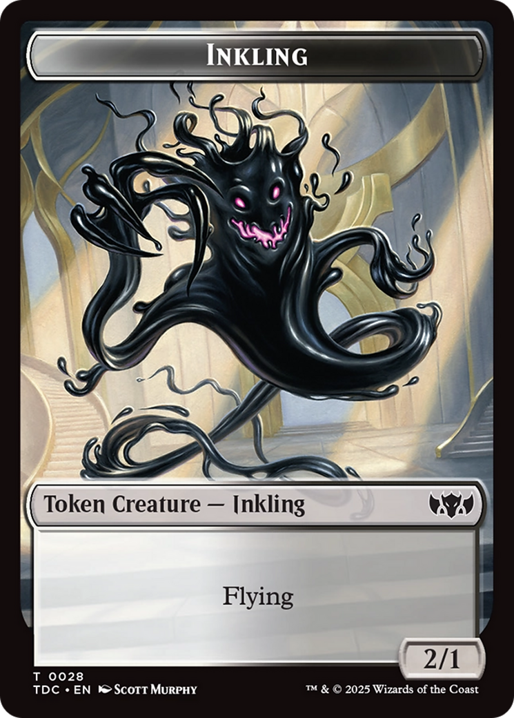 Inkling // Bird Double-Sided Token [Tarkir: Dragonstorm Commander Tokens] | Exor Games Dartmouth