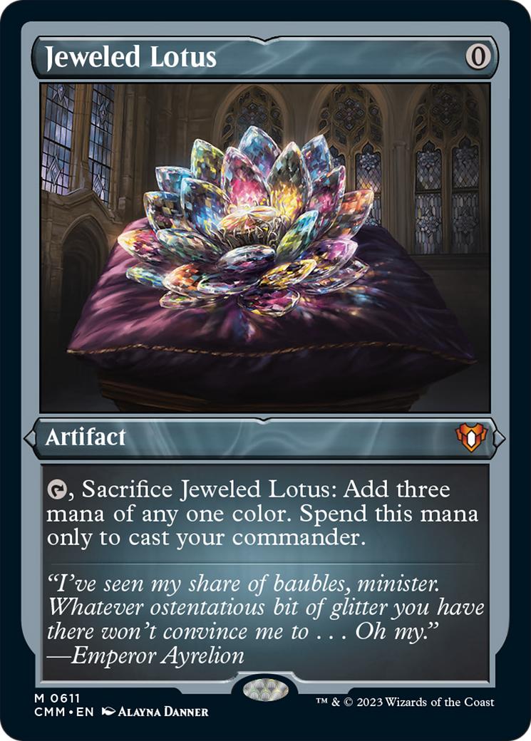 Jeweled Lotus (Foil Etched) [Commander Masters] | Exor Games Dartmouth