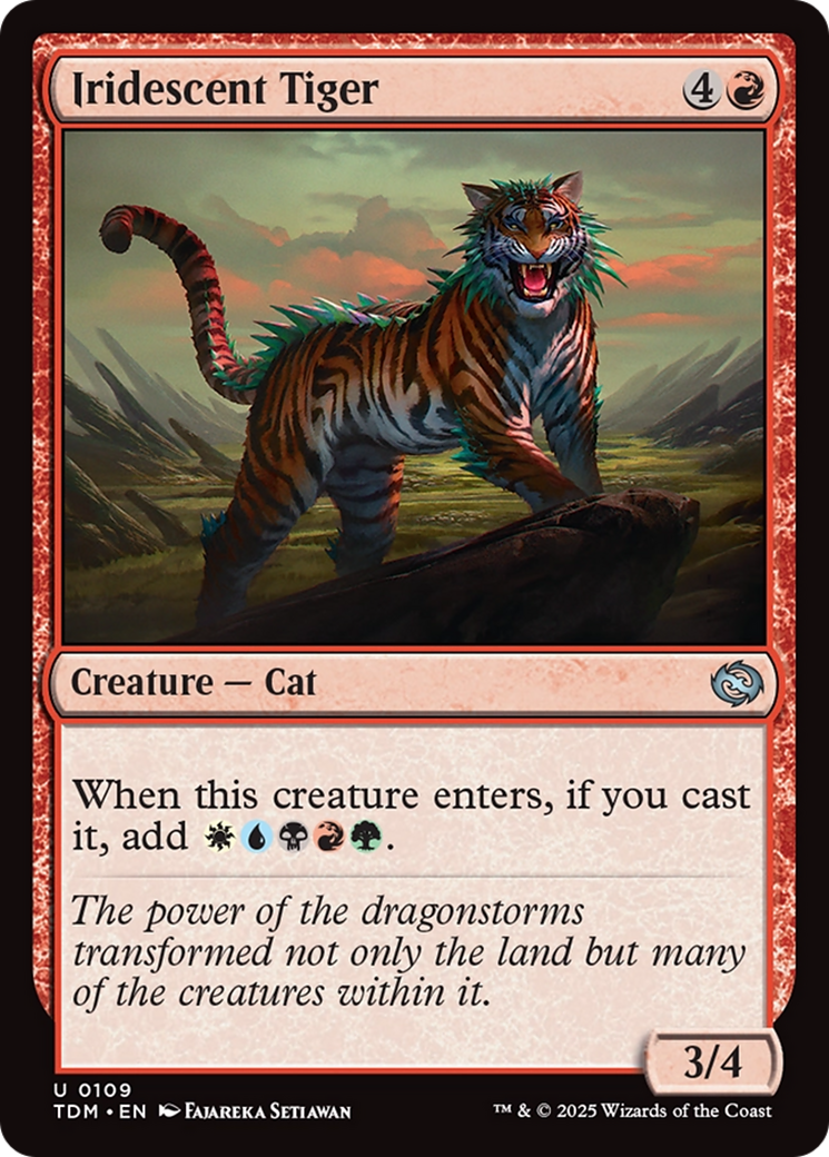 Iridescent Tiger [Tarkir: Dragonstorm] | Exor Games Dartmouth