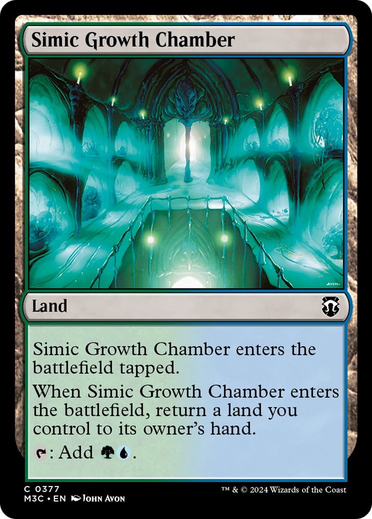 Simic Growth Chamber (Ripple Foil) [Modern Horizons 3 Commander] | Exor Games Dartmouth