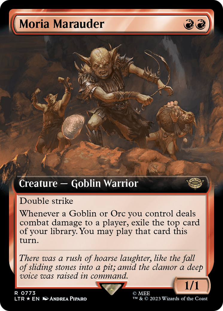 Moria Marauder (Extended Art) (Surge Foil) [The Lord of the Rings: Tales of Middle-Earth] | Exor Games Dartmouth