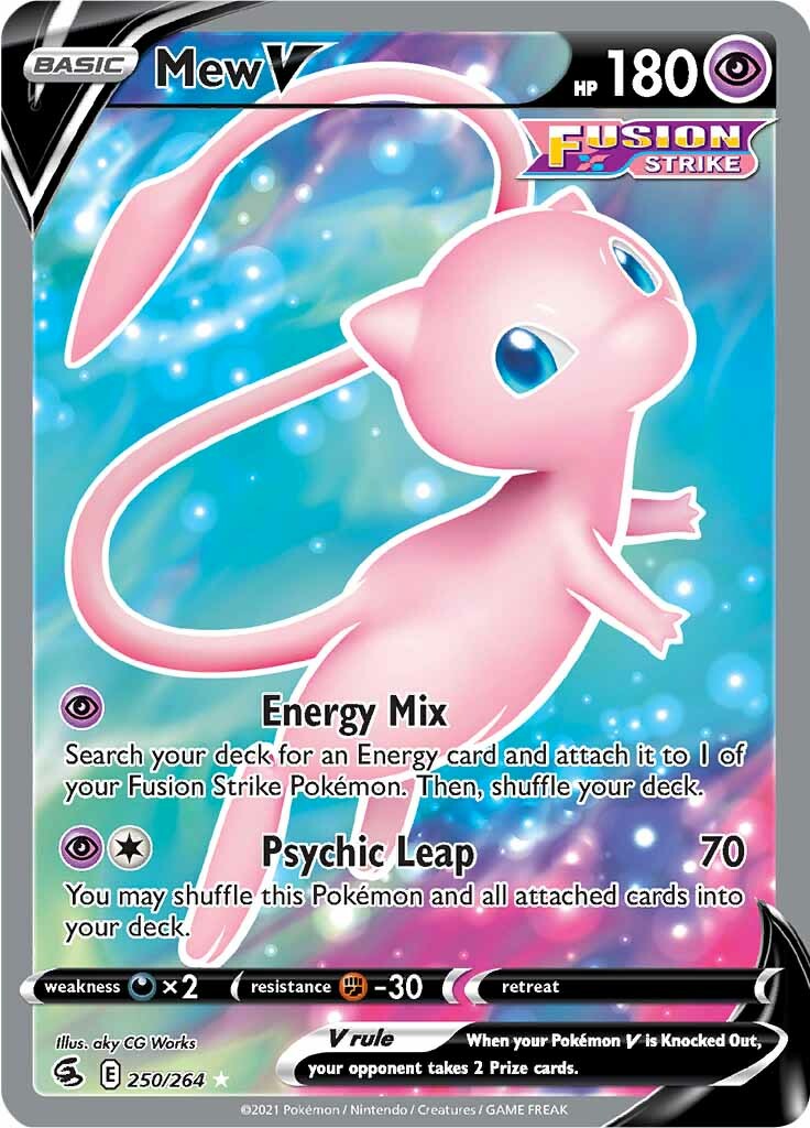 Mew V (250/264) [Sword & Shield: Fusion Strike] | Exor Games Dartmouth