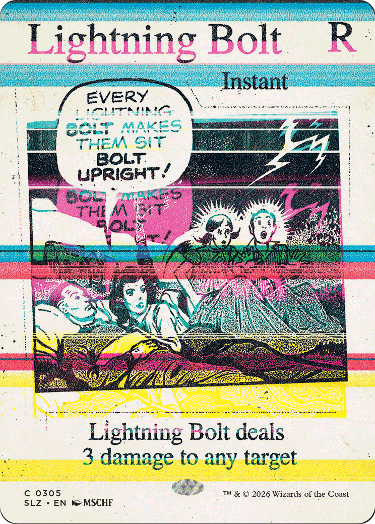 Lightning Bolt (0305) [Secret Lair x MSCHF: The Zeta Set] | Exor Games Dartmouth