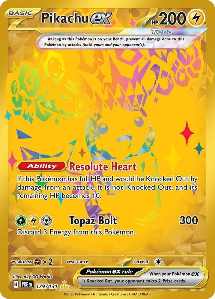 Pikachu ex (179/131) [Scarlet & Violet: Prismatic Evolutions] | Exor Games Dartmouth