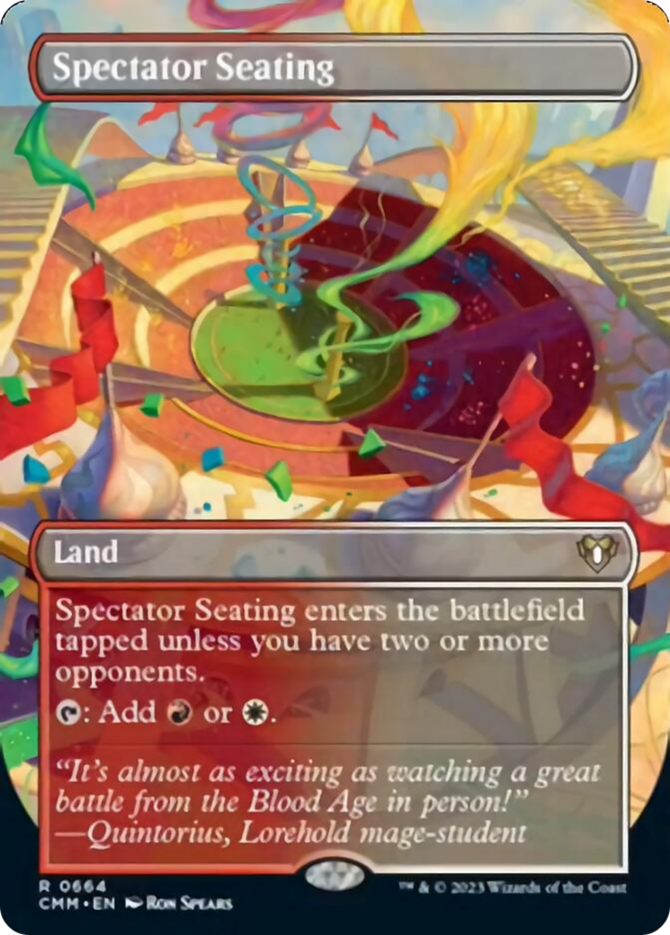 Spectator Seating (Borderless Alternate Art) [Commander Masters] | Exor Games Dartmouth