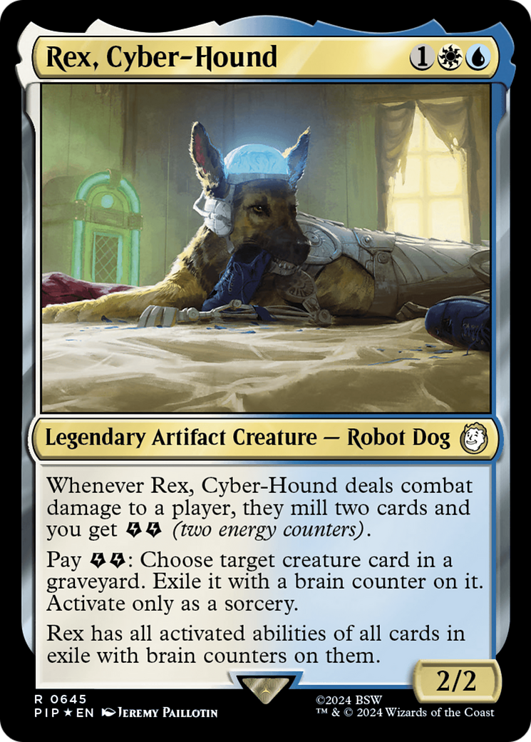 Rex, Cyber-Hound (Surge Foil) [Fallout] | Exor Games Dartmouth